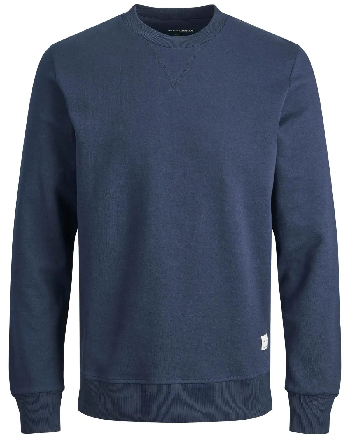 Duża męska gładka bluza wkładana przez głowę Jack &amp; Jones 12182567 granatowa