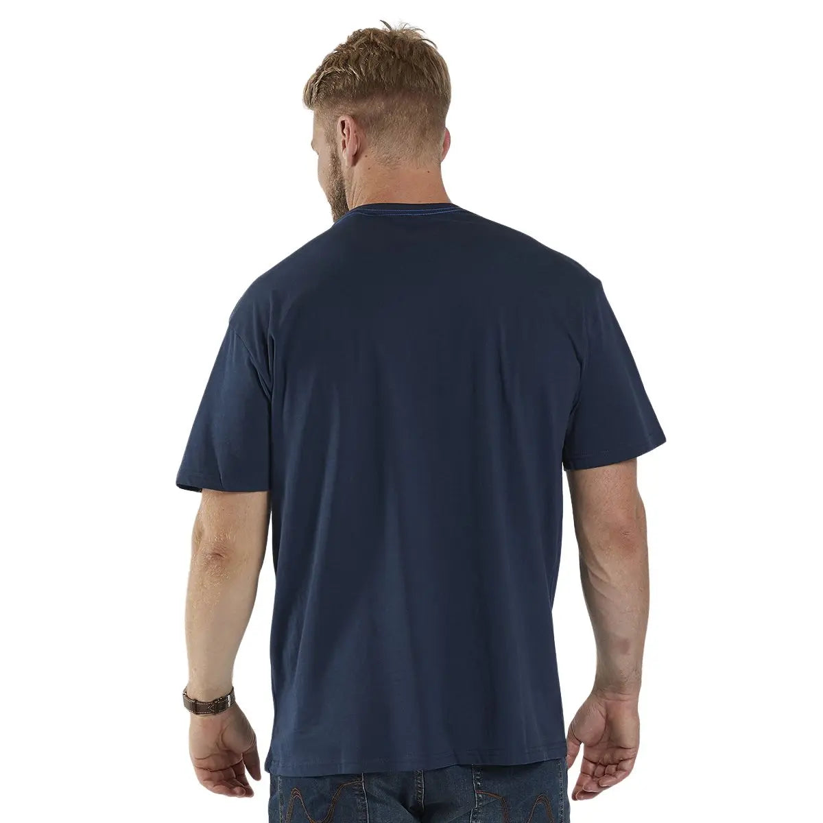Duży męski t-shirt North 56°4 99865-0580 granatowy
