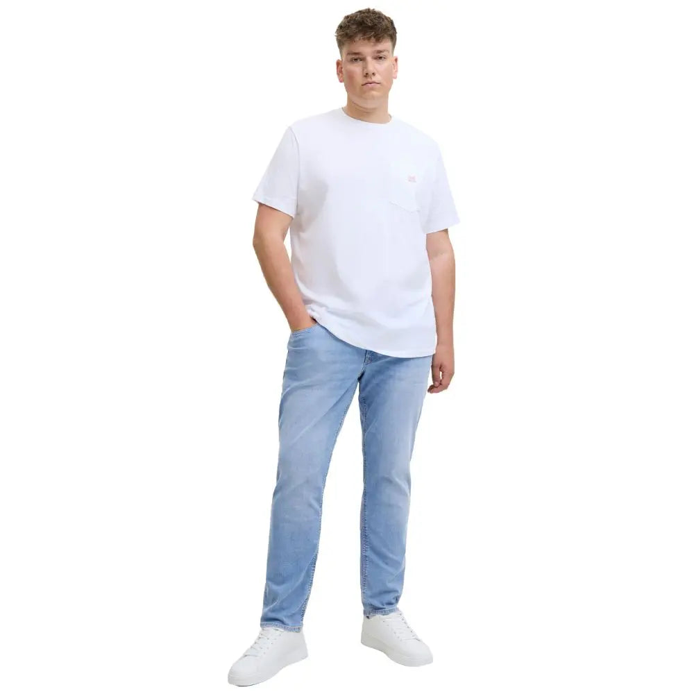 Duże męskie spodnie jeansowe Jack &amp; Jones 12284341 niebieskie