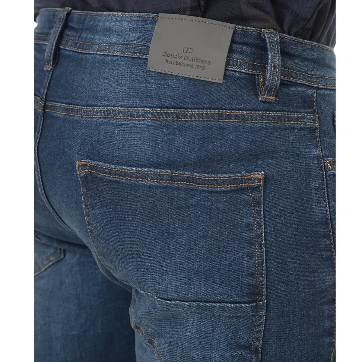 Duże męskie spodnie jeansy Double Urban Outfitters MJP-4022 niebieskie