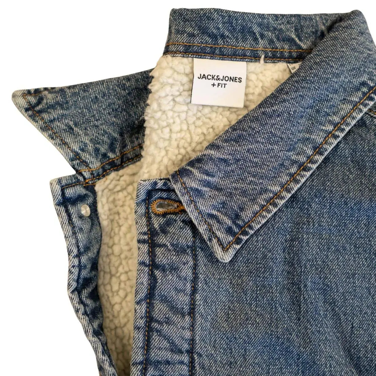 Duża kurtka jeansowa katana ocieplana Jack &amp; Jones 12286912 niebieska