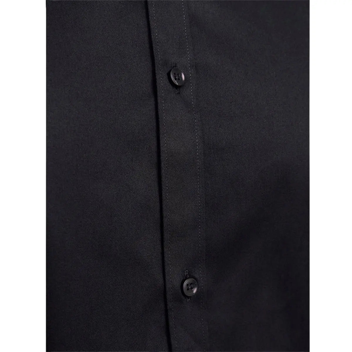 Duża koszula męska gładka z długim rękawem Jack &amp; Jones 12264030 czarna