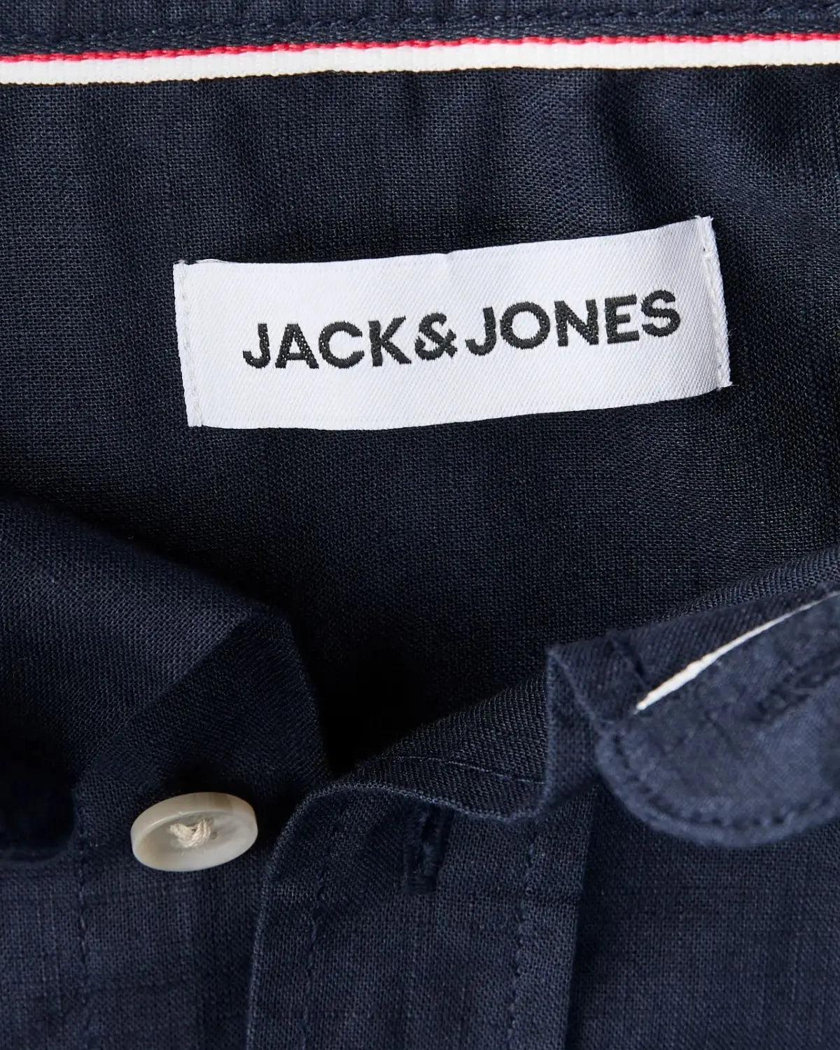 Duża męska gładka koszula z krótkim rękawem Jack &amp; Jones 12289572 granatowa