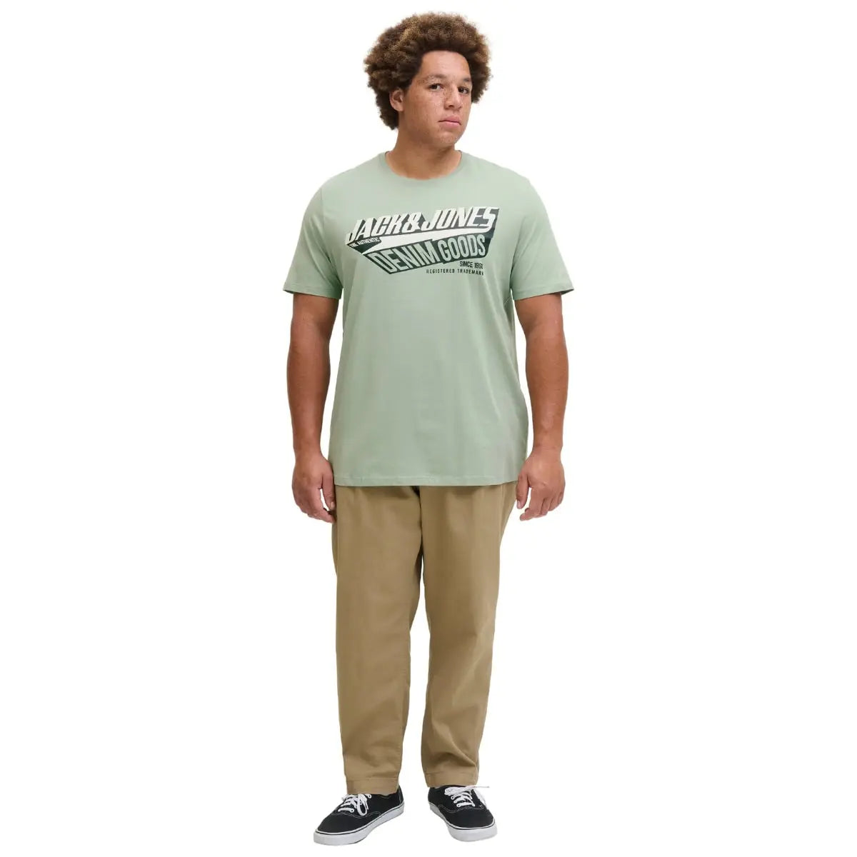 Duże męskie t-shirty z nadrukiem koszulki z krótkim rękawem 3 sztuki Jack &amp; Jones 12287820 multi