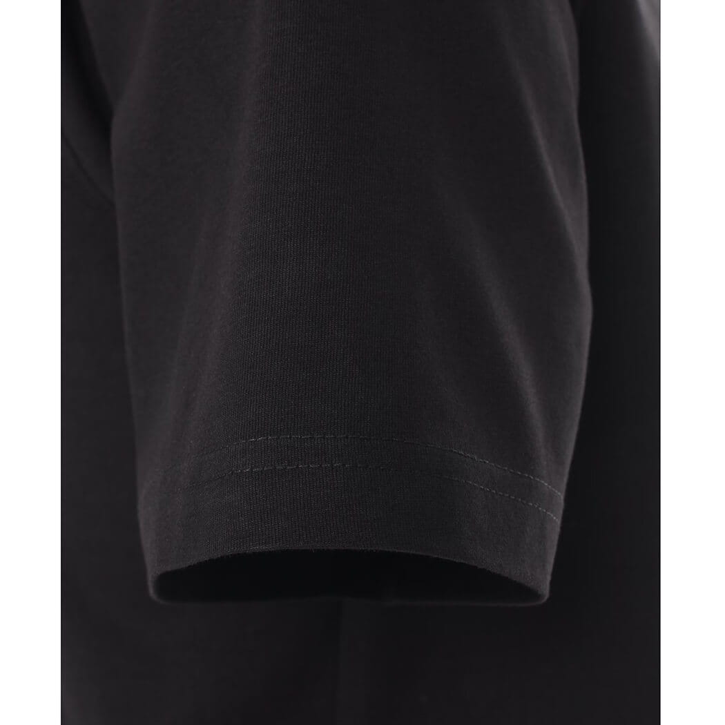 Duże męskie koszulki gładkie t-shirty 2 sztuki Casa Moda 092500-800 czarne