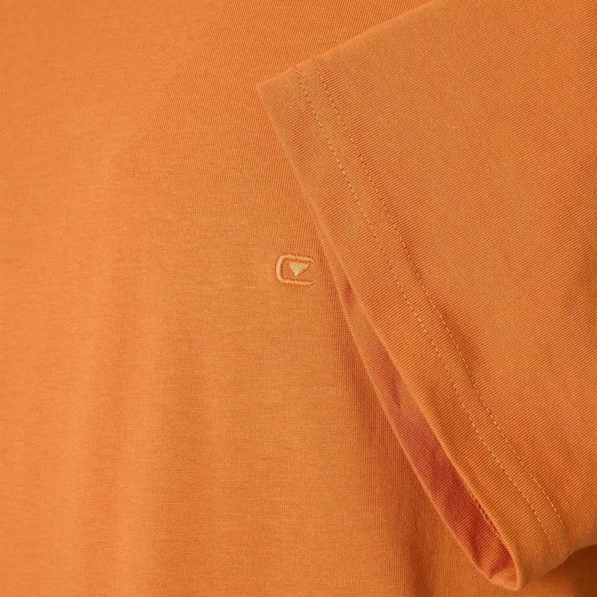Duża męska koszulka gładka t-shirt Casa Moda 4200-476 pomarańczowy