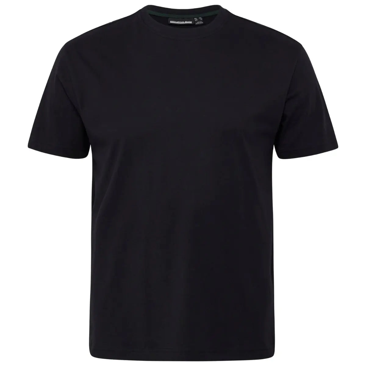 Duży męski t-shirt z nadrukiem na plecach koszulka z krótkim rękawem North Latitude  53331-0099 czarna
