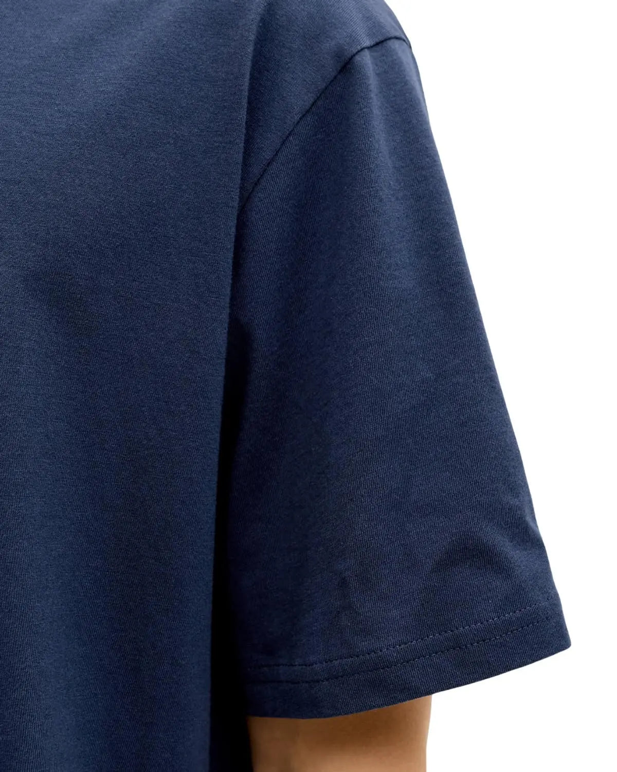 Duża męska koszulka t-shirt z stylowym nadrukiem Jack &amp; Jones 12295986 granatowy