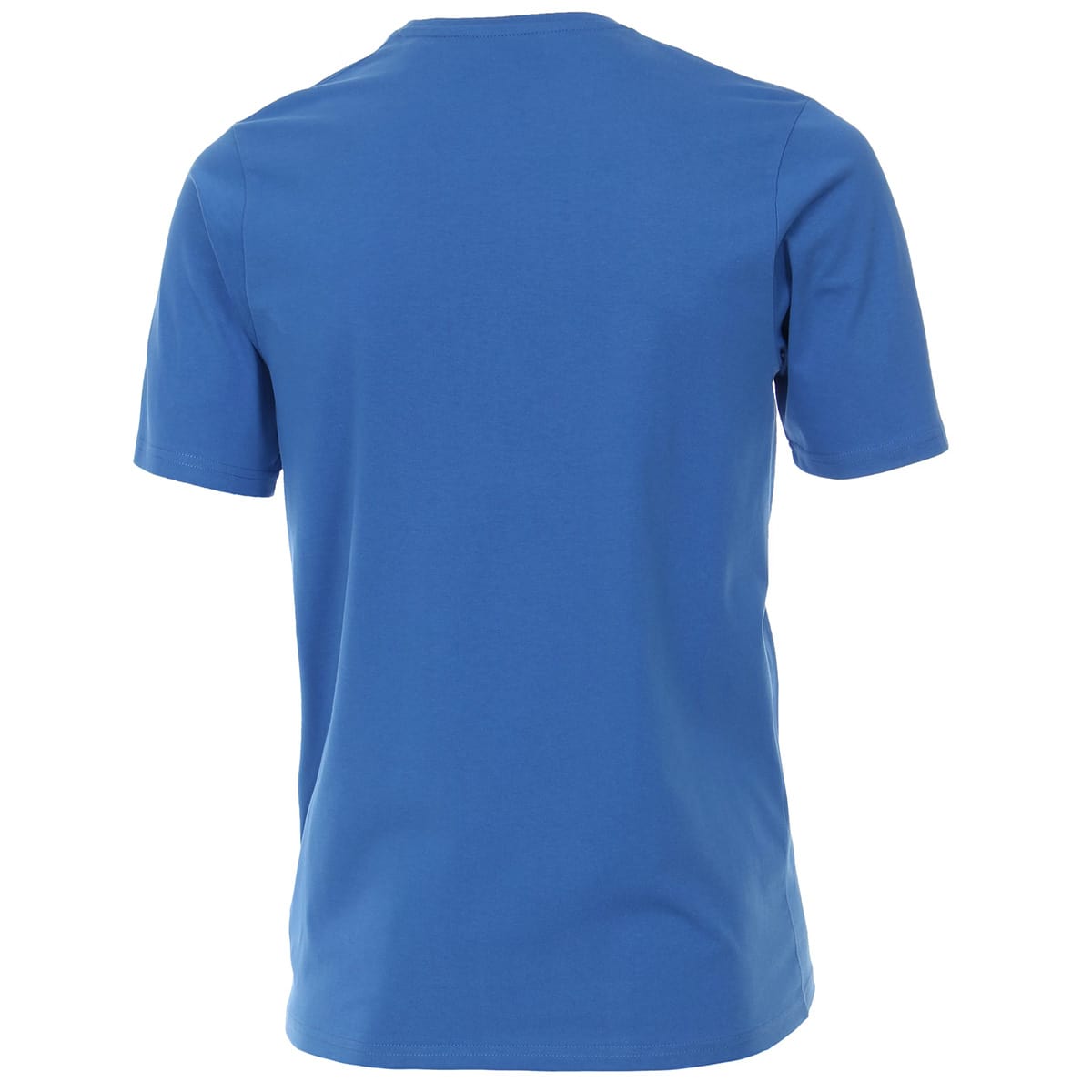Duża męska gładka koszulka t-shirt Redmond 665-10 niebieski