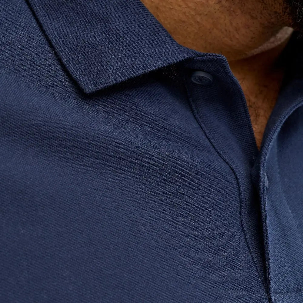 Duża męska polówka koszulka z kołnierzykiem Jack &amp; Jones 12295974 granatowa