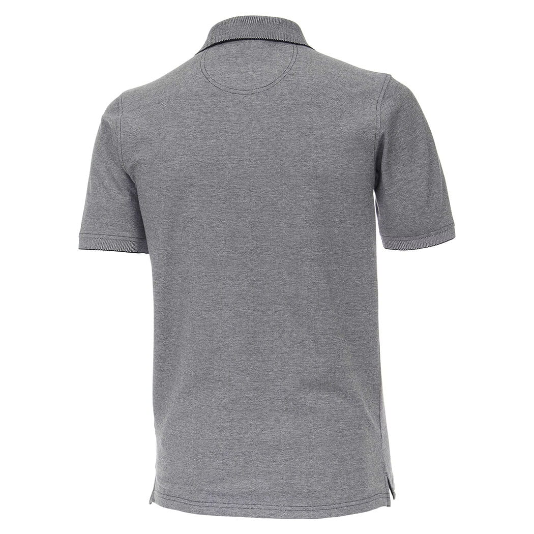 Duża męska koszulka polo z kołnierzykiem Casa Moda 4470-108 szara