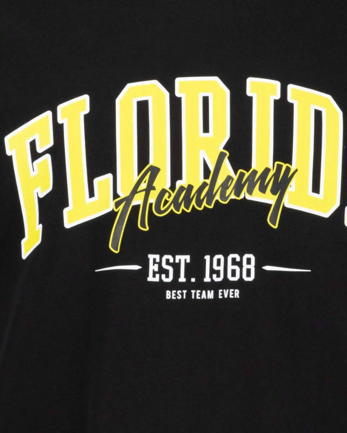 Duży męski t-shirt koszulka z nadrukiem Florida Adamo 131613-700 czarna