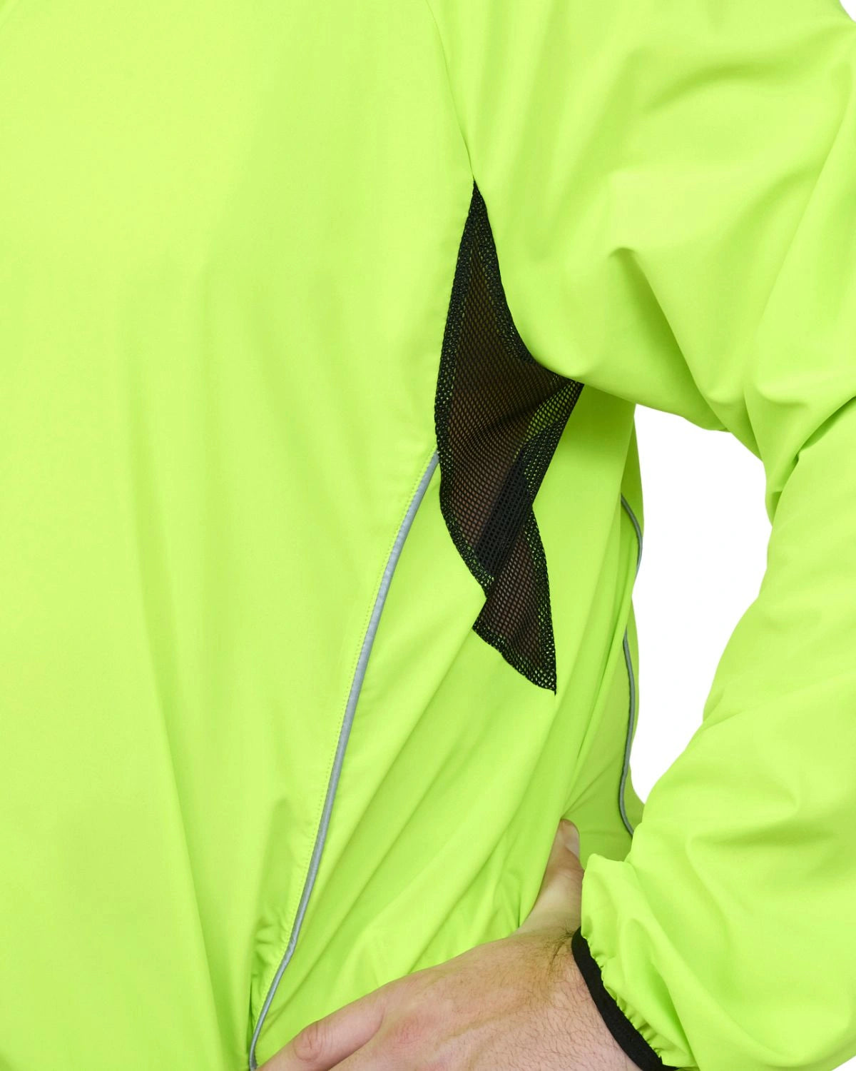 Duża sportowa lekka kurtka softshell ze stójką North 56°4 99253-0610 żółto/zielona