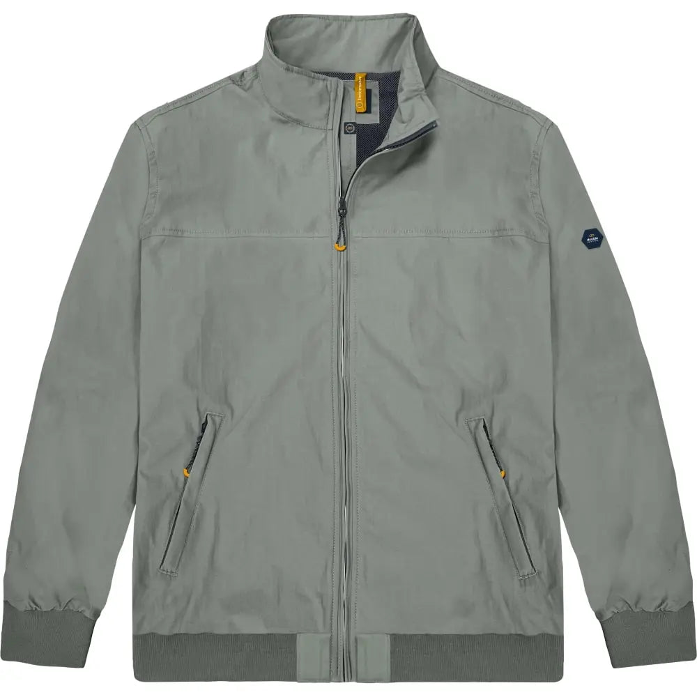 Duża lekka kurtka męska softshell ze stójką Double Urban Outfitters MJK-021 jasnozielona