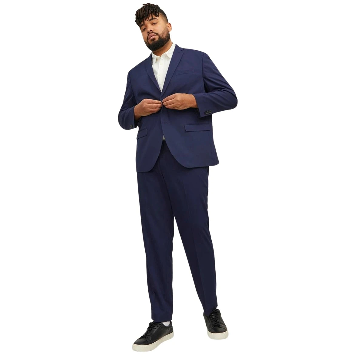 Duża męska marynarka Jack &amp; Jones 12202681 Franco ciemnoniebieska