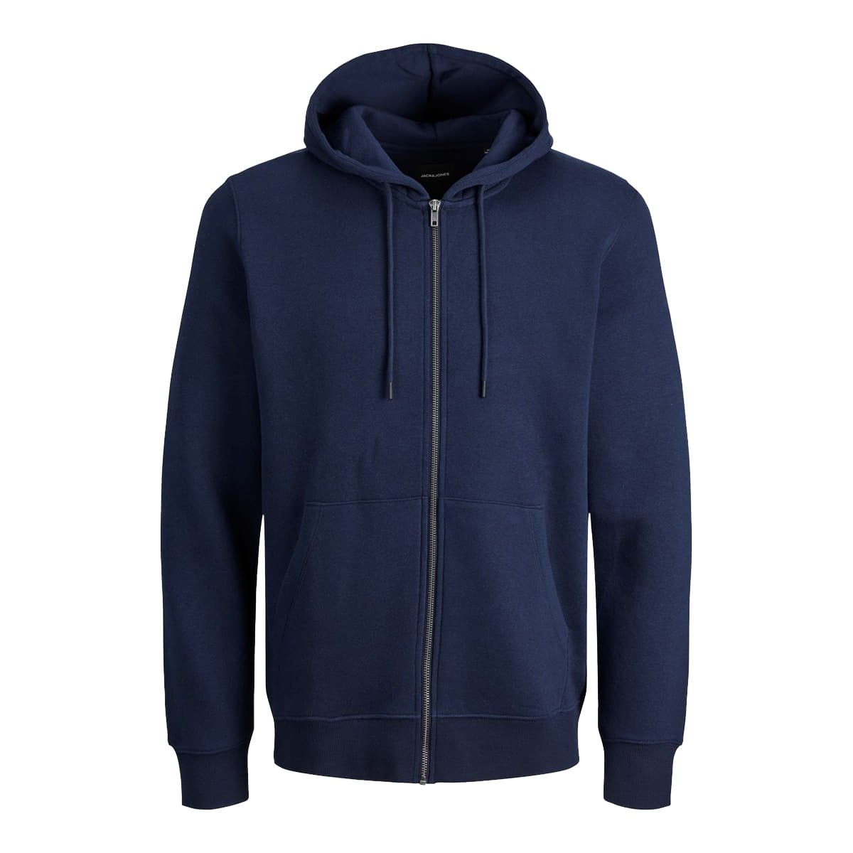 Duża męska bluza rozpinana z kapturem gładka Jack &amp; Jones 12250596 granatowa