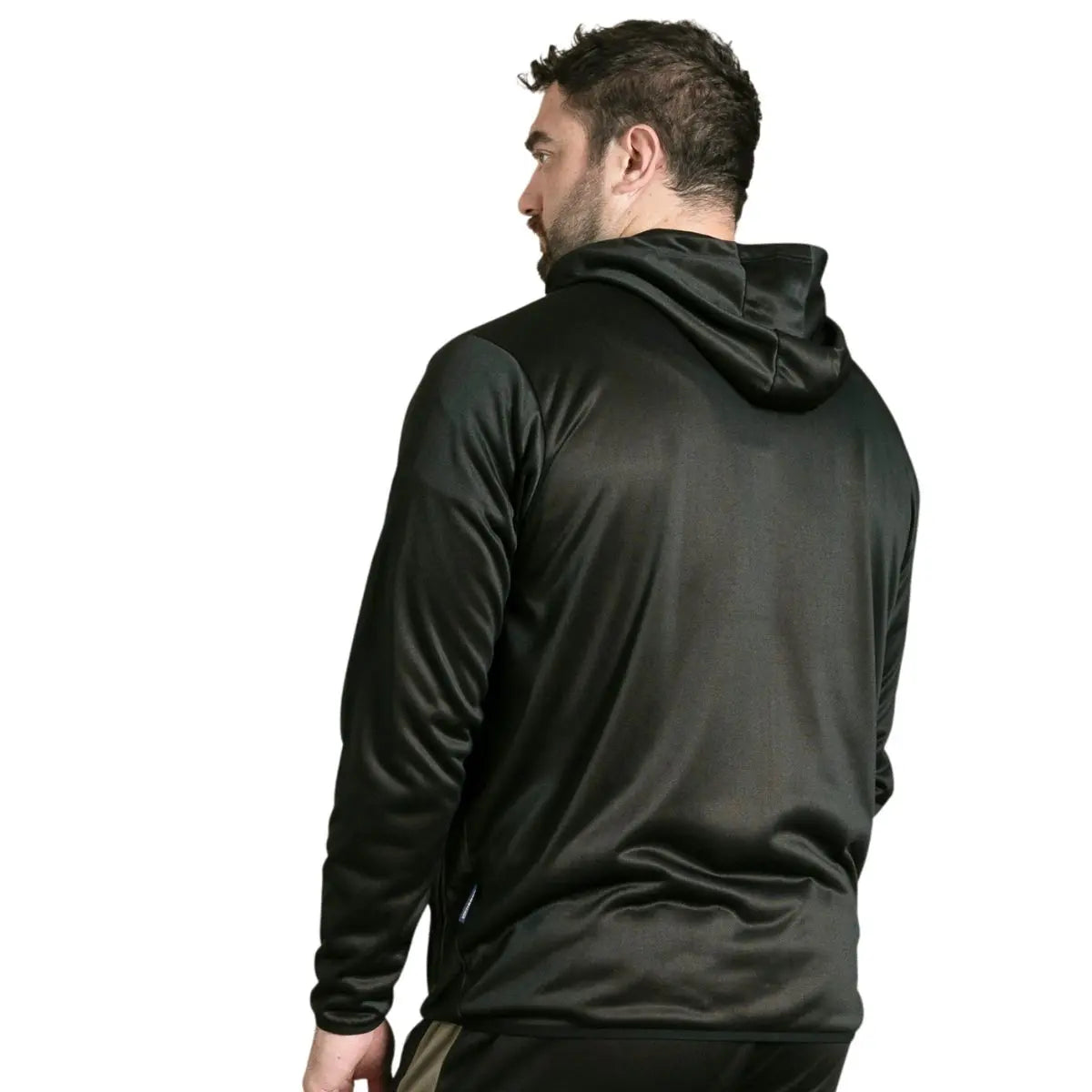 Duża męska bluza rozpinana z kapturem Duke D555 Southport czarna