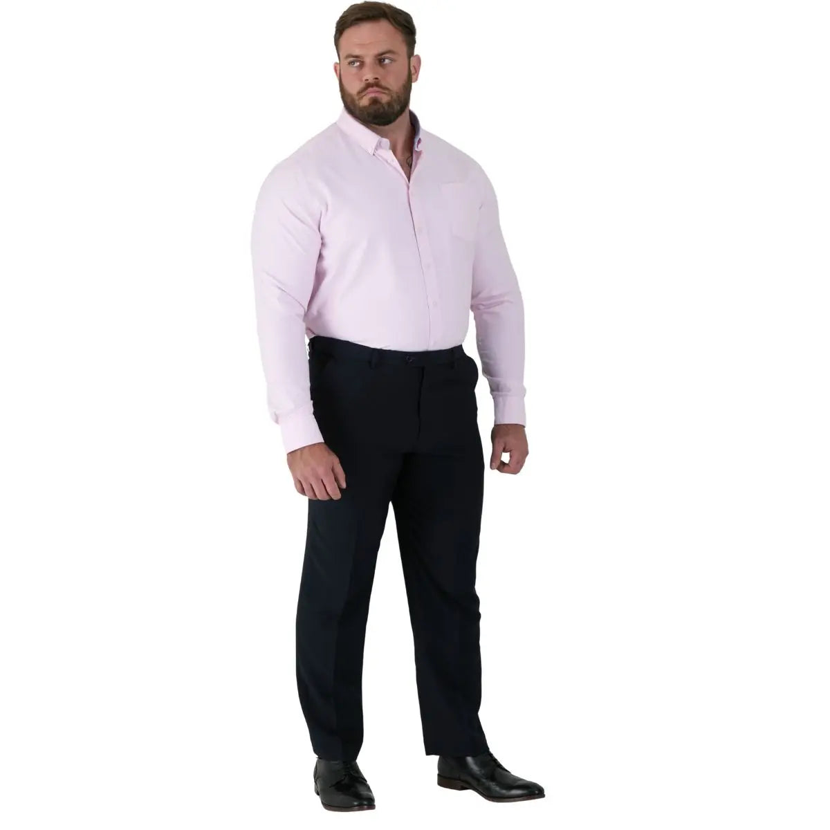 Duże męskie eleganckie spodnie wizytowe Duke D555 Max granatowe