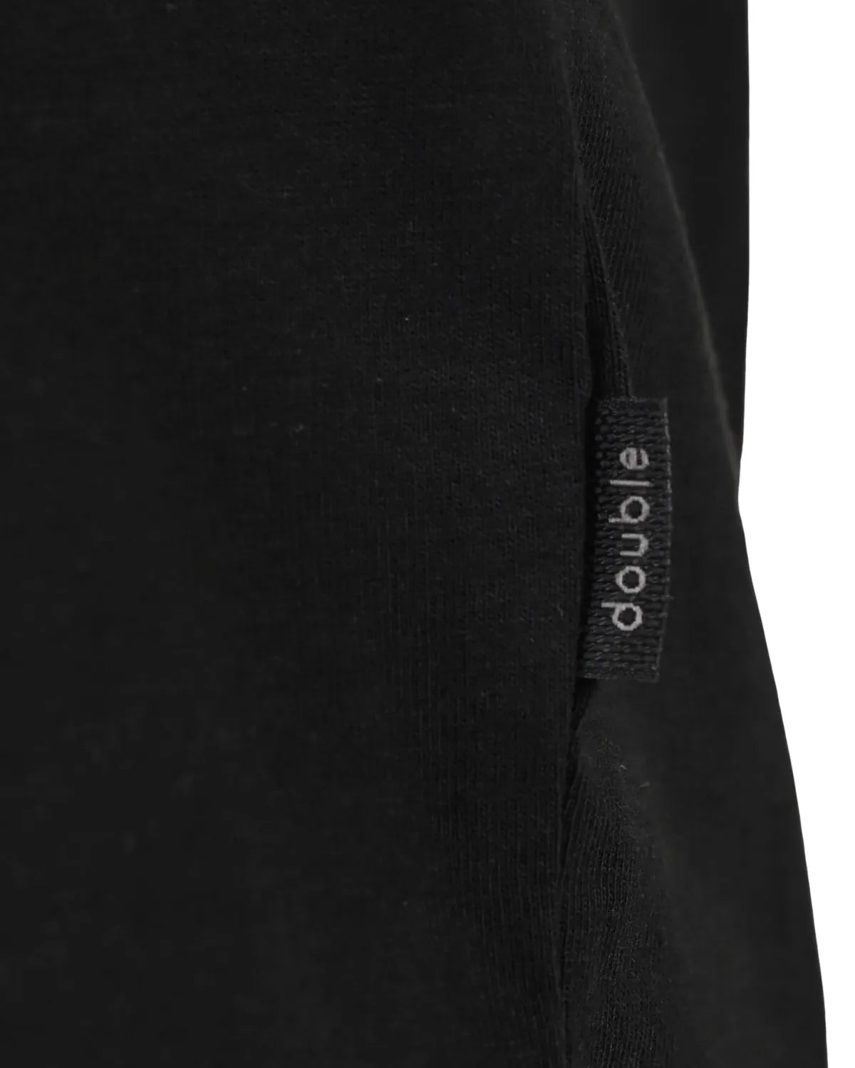 Duża męska koszulka z nadrukiem krótki rękaw t-shirt Double TS-9124 czarny