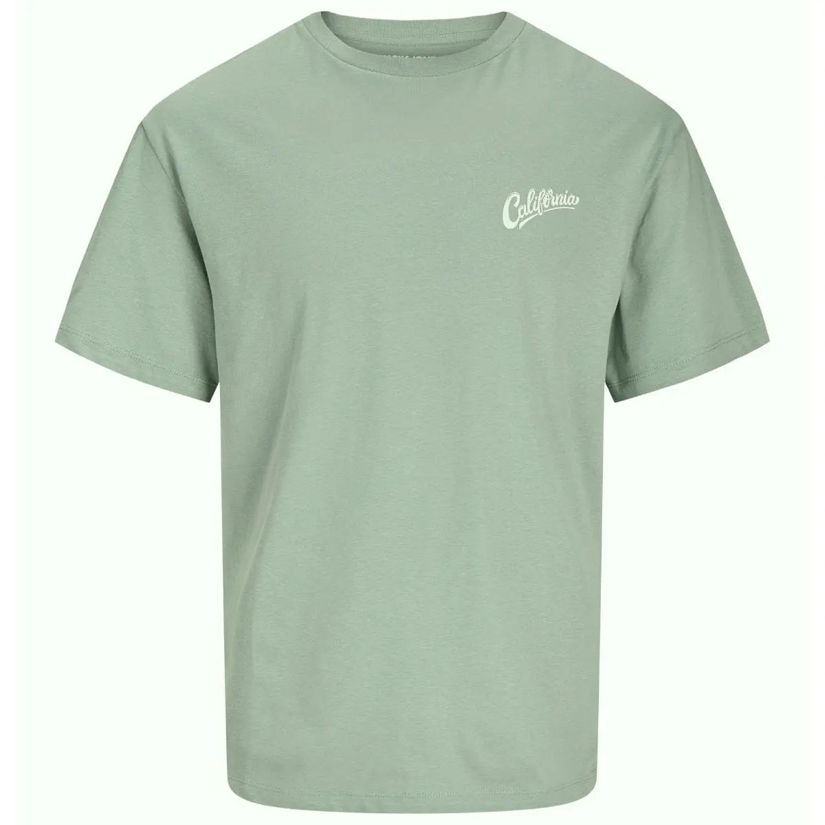 Duża męska koszulka t-shirt nadruk na plecach Jack &amp; Jones 12275741 zielony