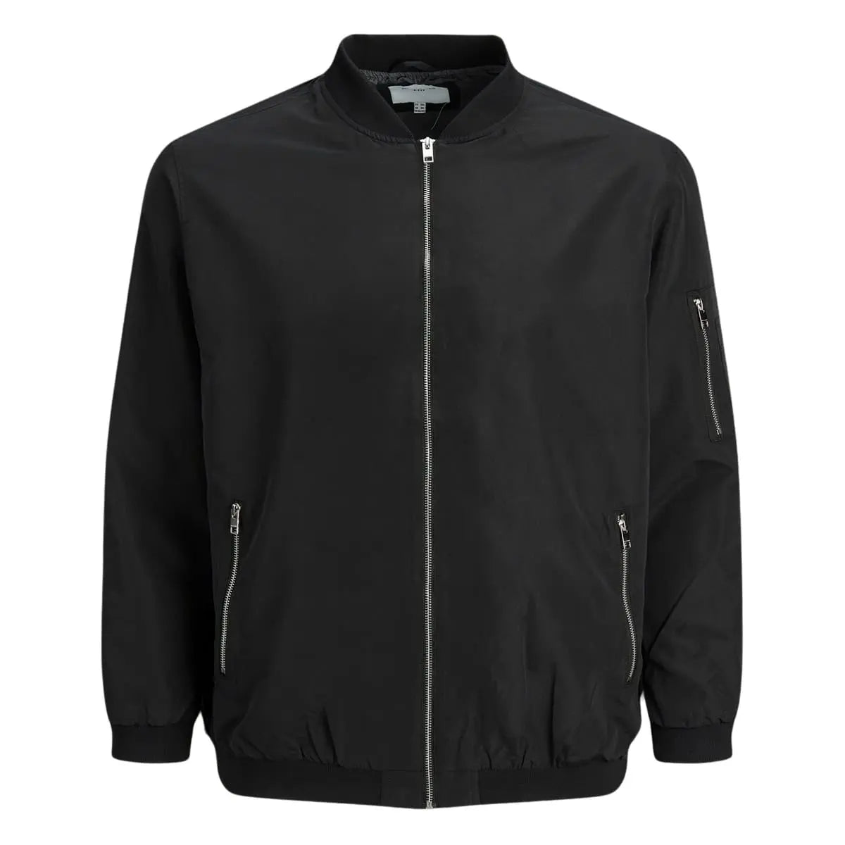 Duża męska kurtka bomberka przejściowa Jack &amp; Jones 12173990 czarna