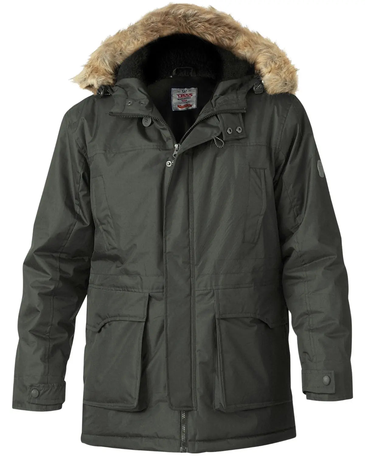 Duża męska kurtka jesienno/zimowa Duke D555 Lovett khaki
