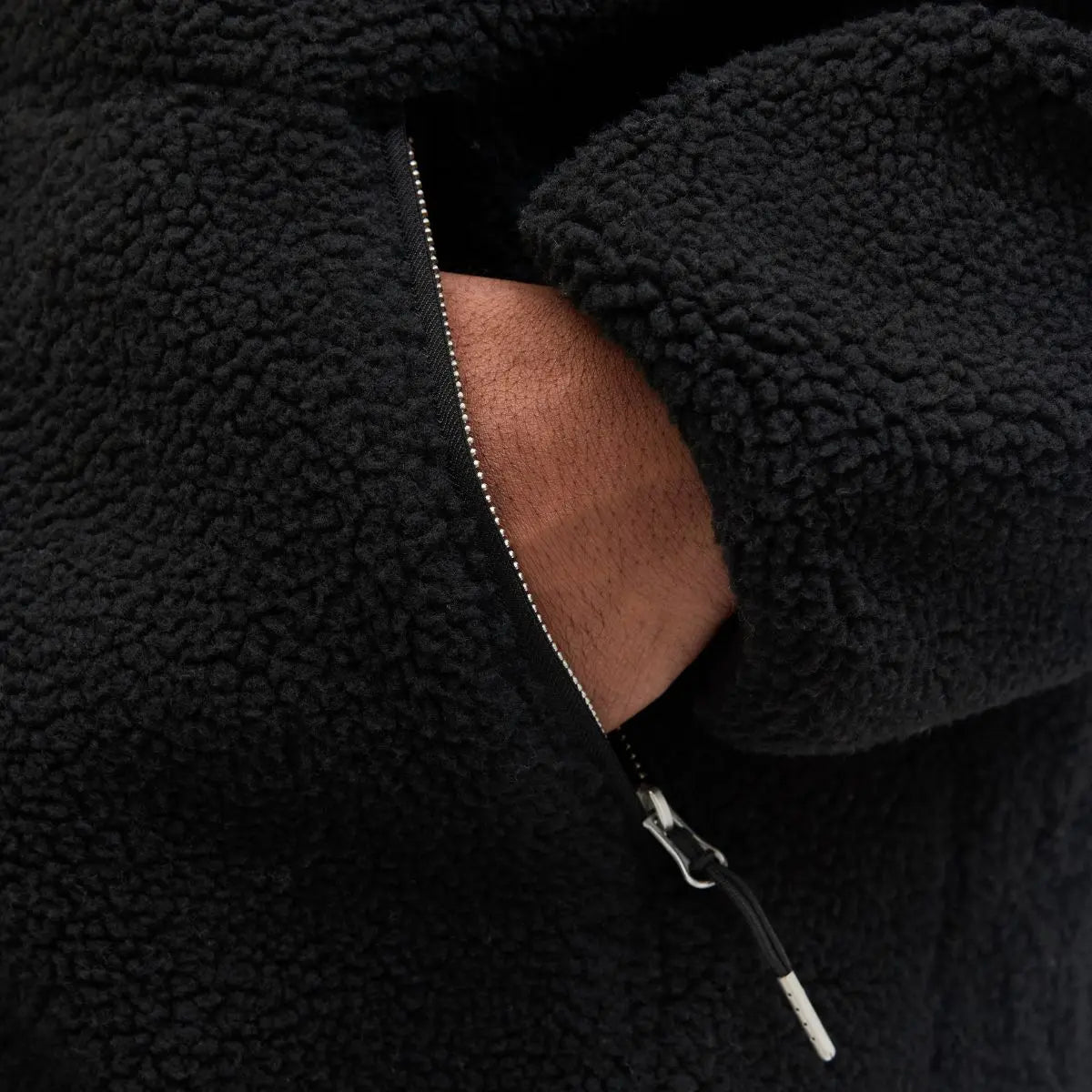 Duża męska kurtka typu teddy Jack &amp; Jones 12284073 czarna