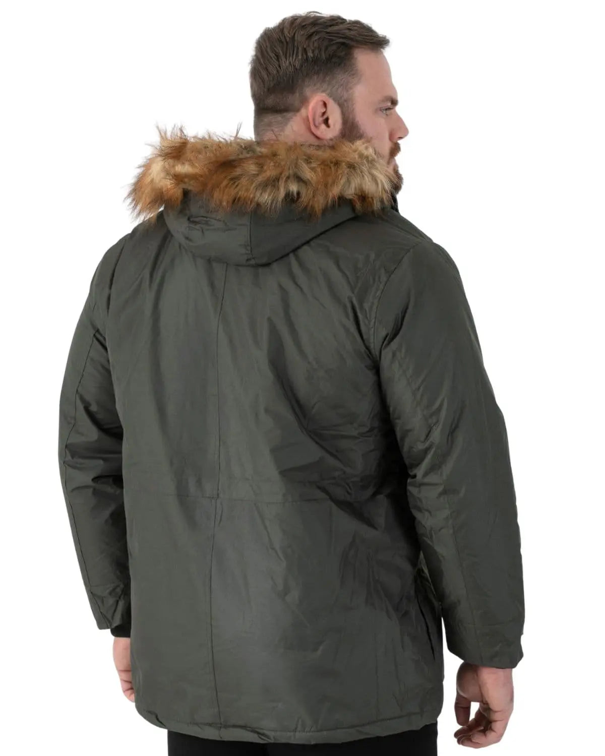 Duża męska kurtka jesienno/zimowa Duke D555 Lovett khaki