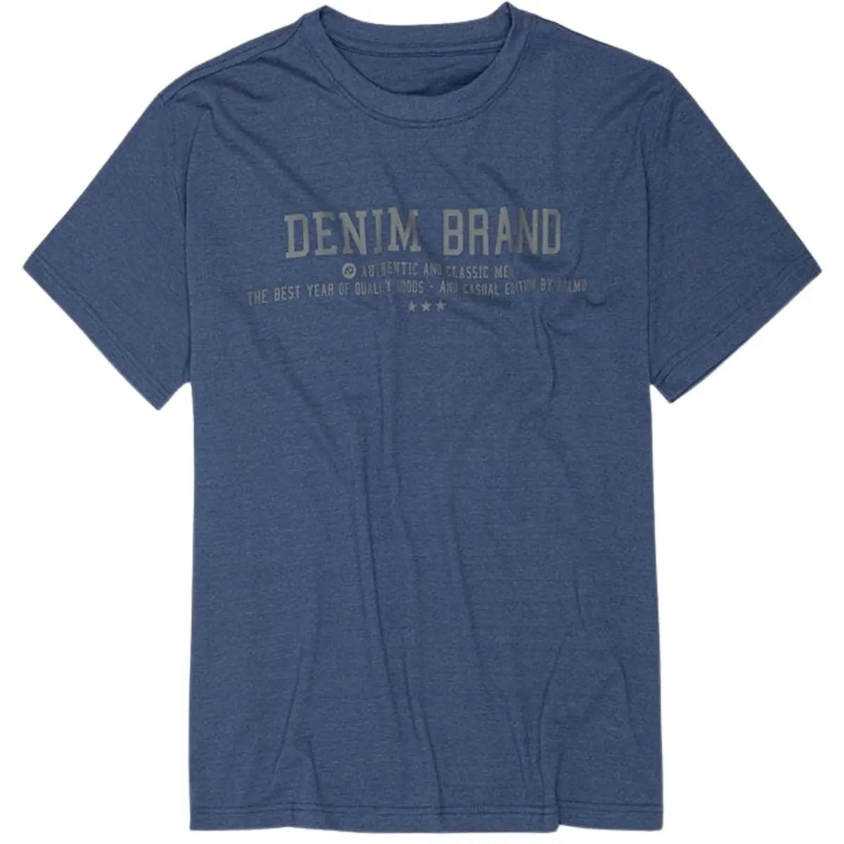 Duża męska koszulka t-shirt Adamo 139021-350 ciemnoniebieski