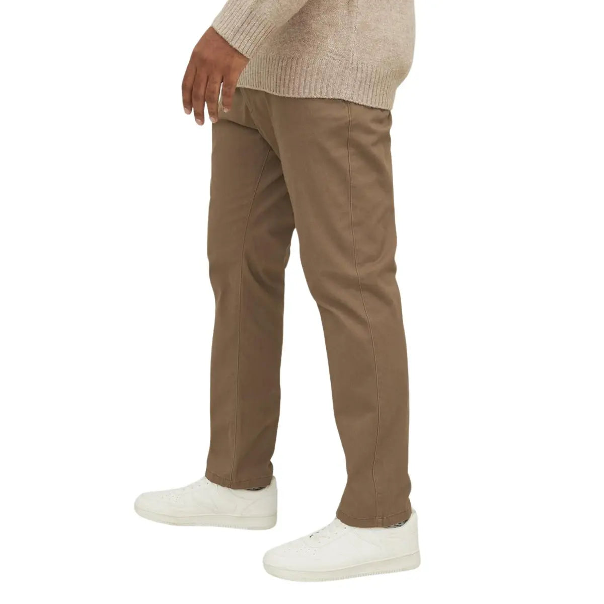 Duże męskie spodnie chinosy Jack &amp; Jones 12243603 jasnobrązowe