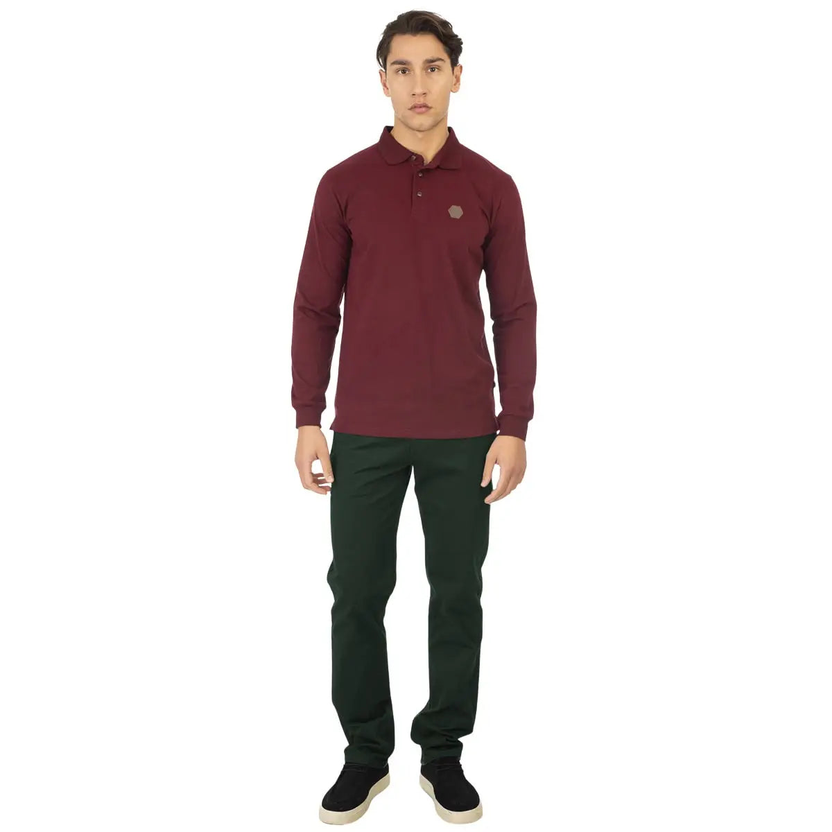 Duże męskie spodnie chinosy Double Urban Outfitters CP-4012 zielone