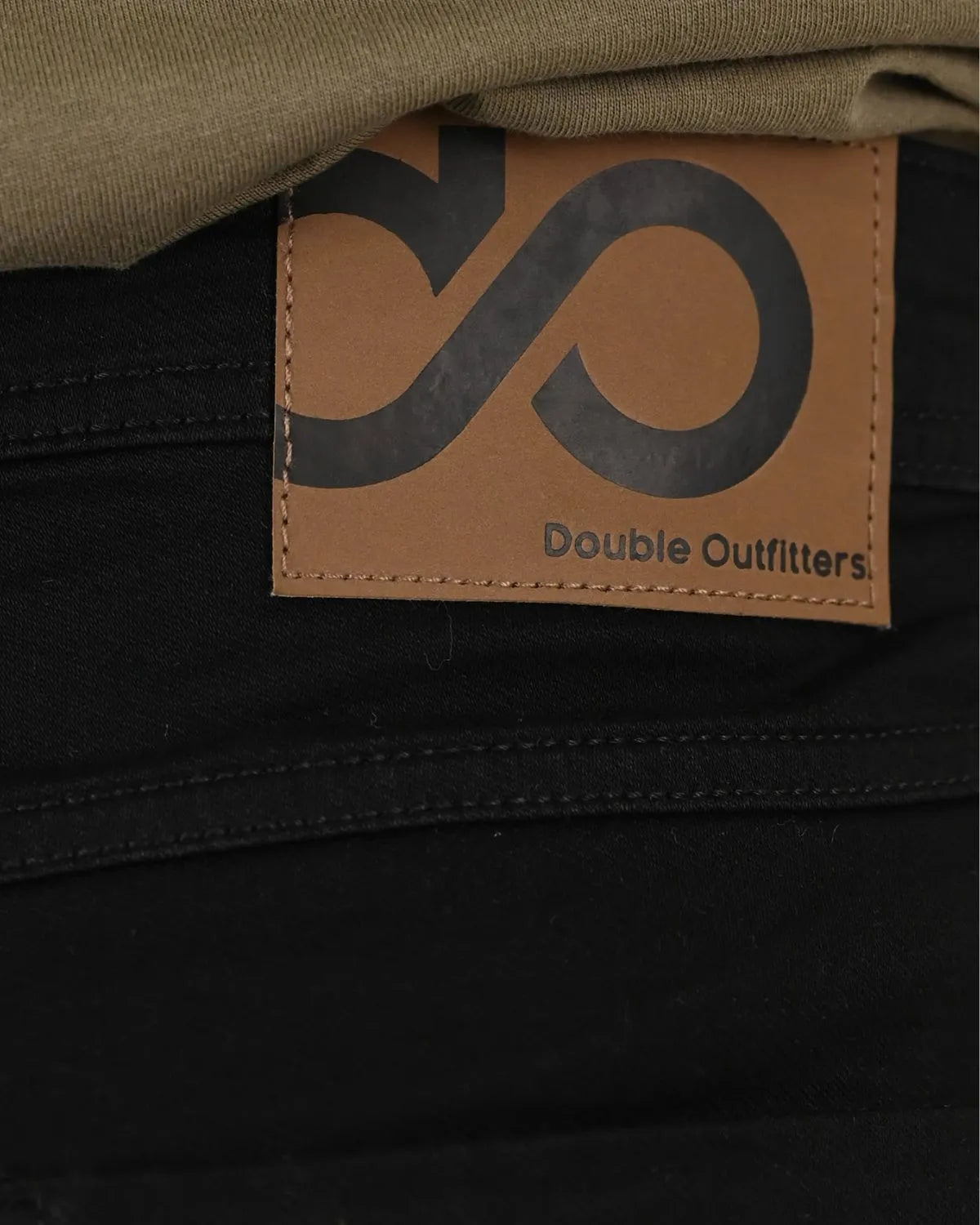Duże męskie spodenki jeansowe bojówki Double Urban Outfitters MSHO-7070 czarne