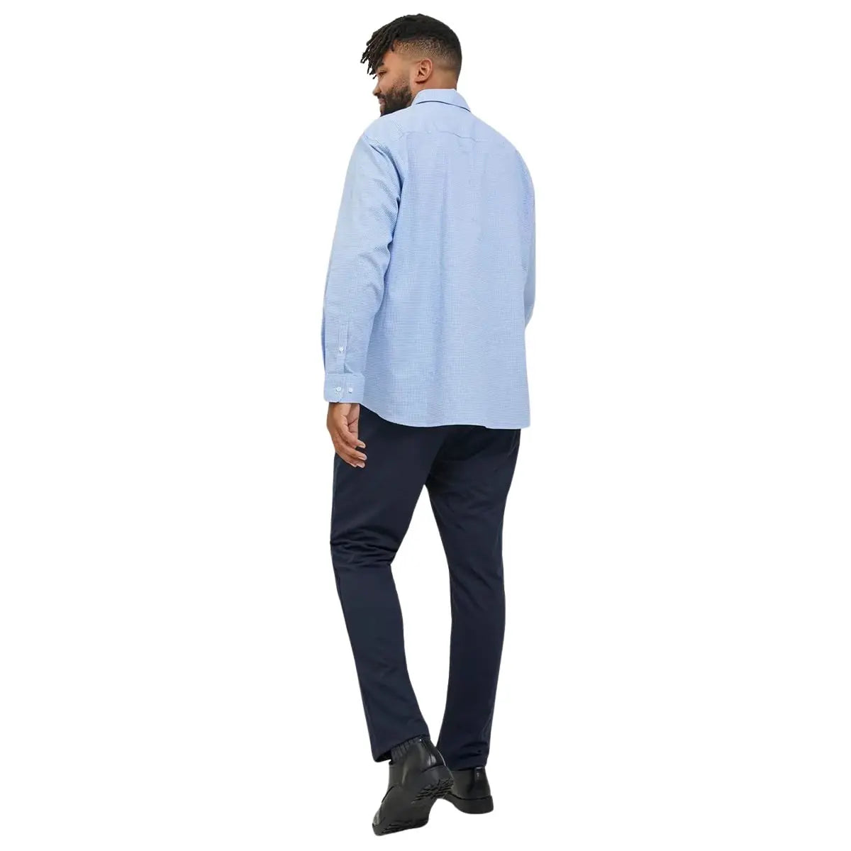 Duże męskie spodnie chinosy Jack &amp; Jones 12250503 granatowe