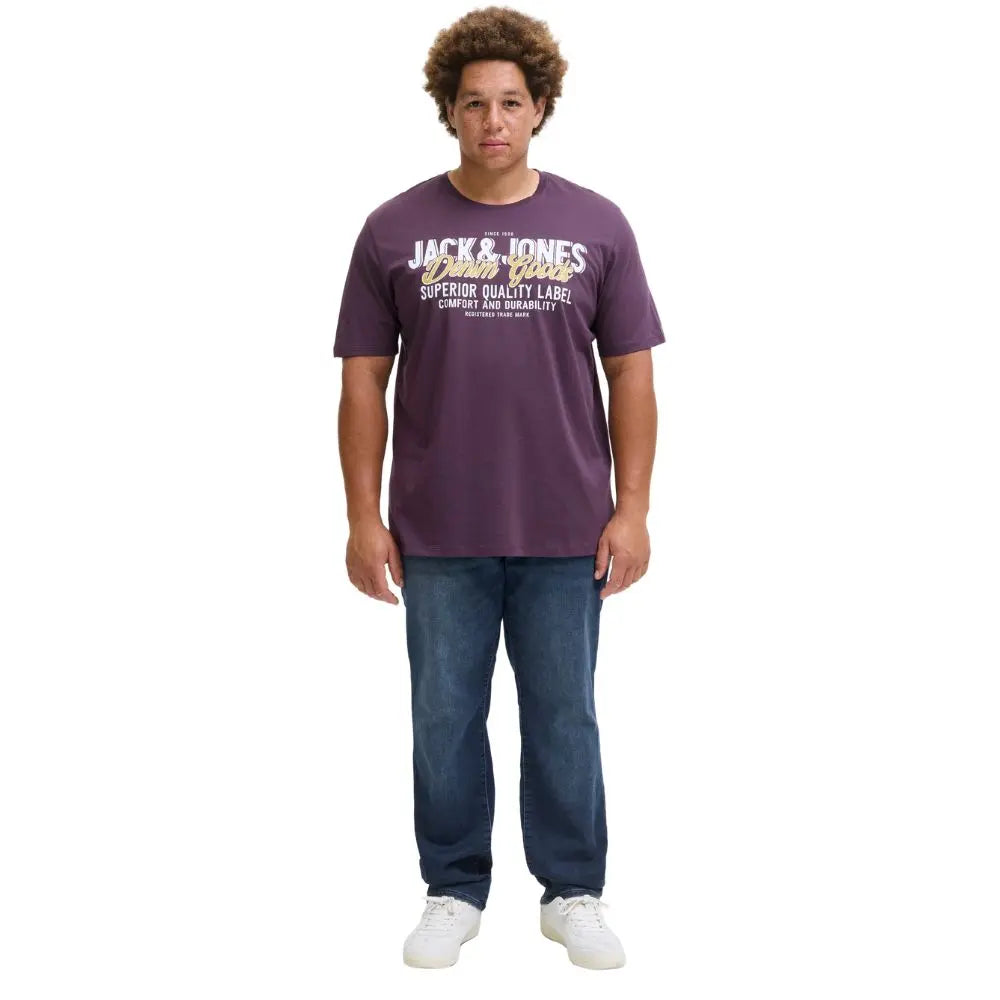 Duże męskie spodnie jeansowe Jack &amp; Jones 12285633 granatowe