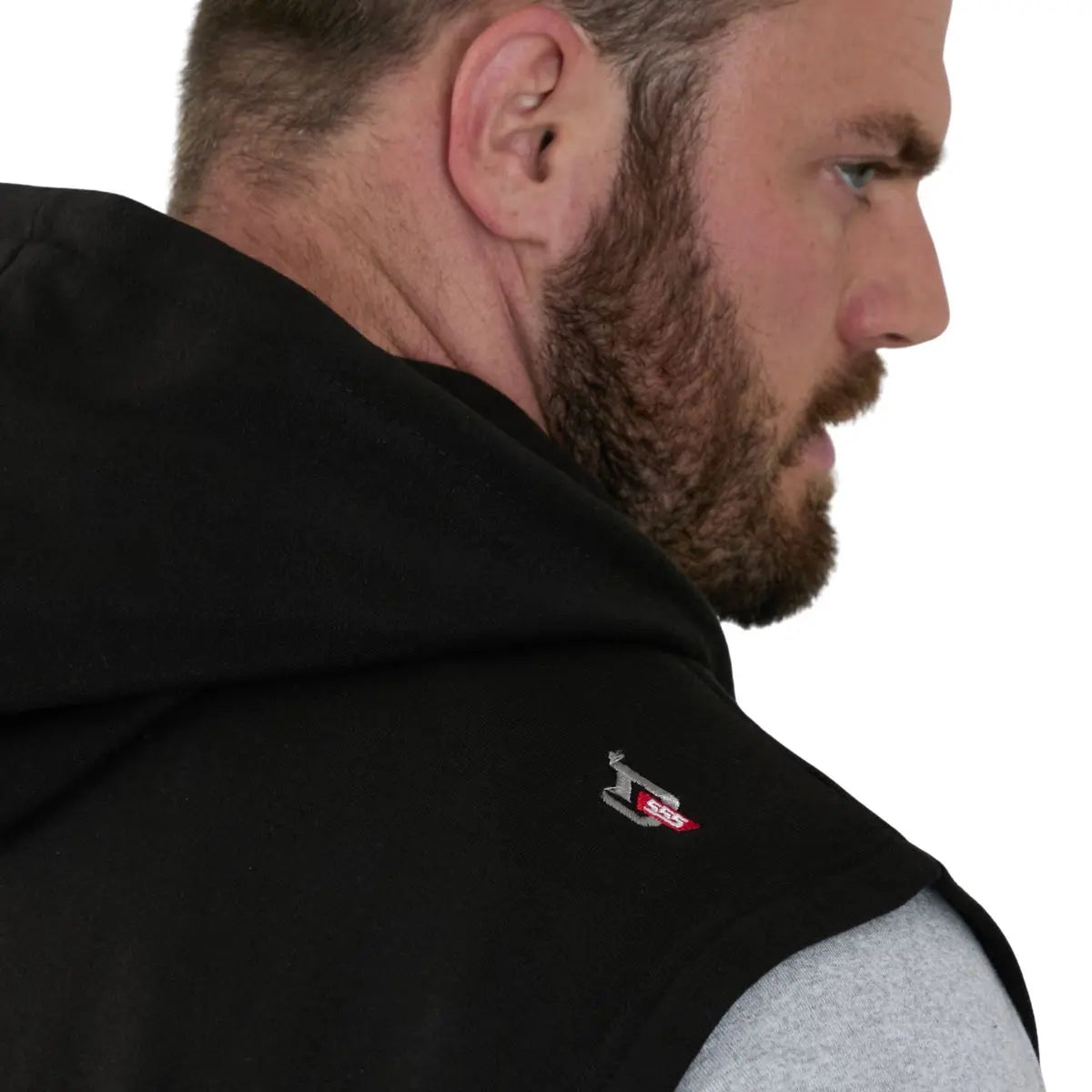 Duża męska bluza bezrękawnik Duke D555 Blake czarny