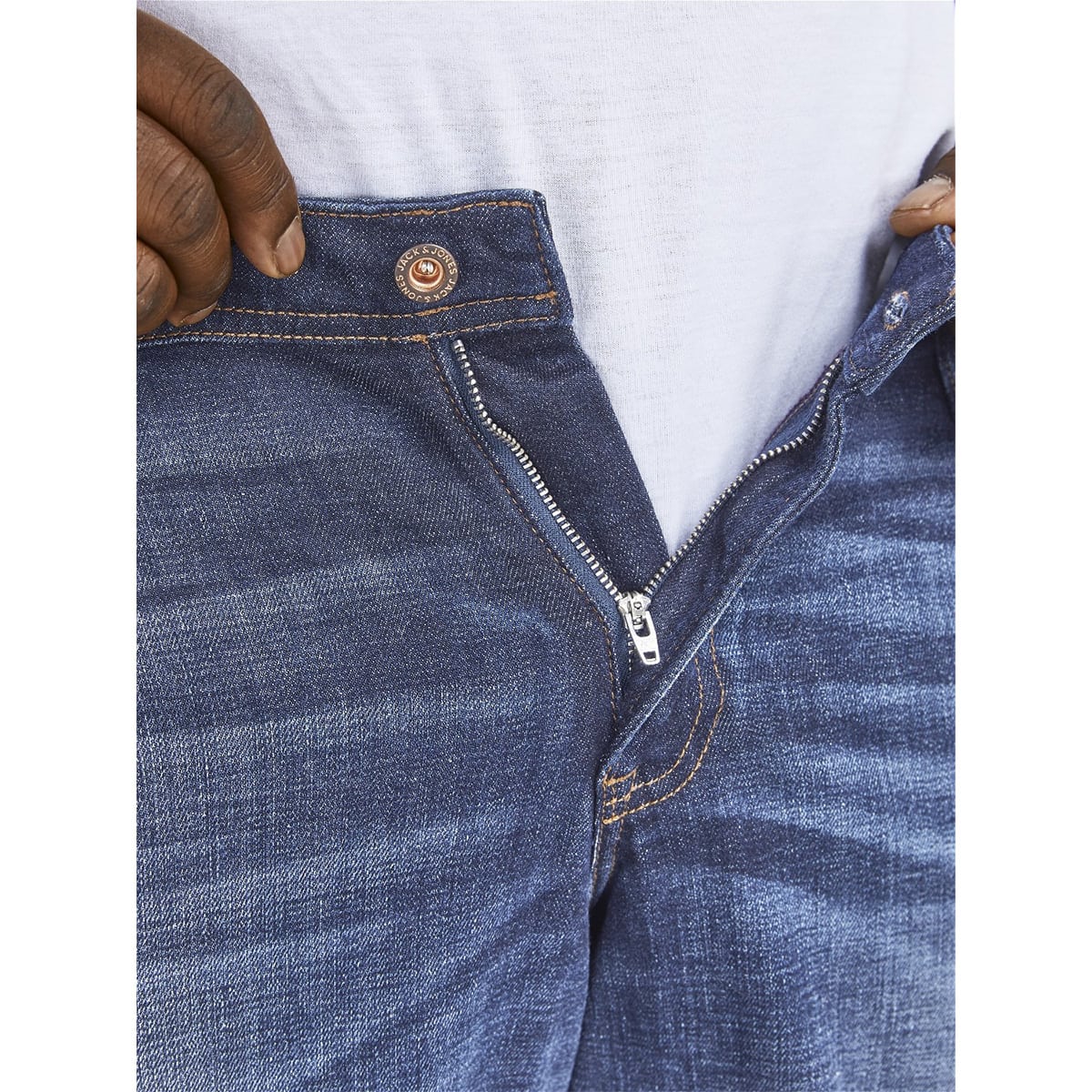 Duże męskie spodnie jeansowe Jack &amp; Jones 12188524 niebieskie