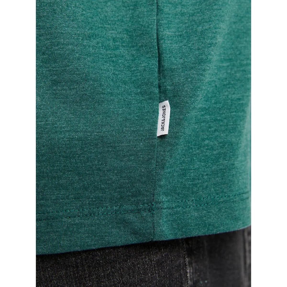 Duża męska koszulka z krótkim rękawem t-shirt gładki Jack &amp; Jones 12229640 morski