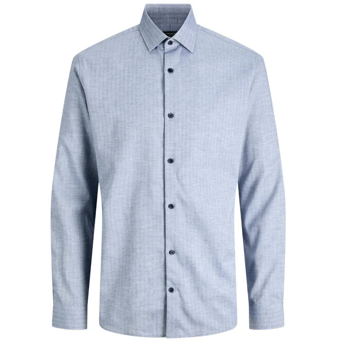 Duża męska koszula w paski długi rękaw Jack &amp; Jones 12292159 błękitna