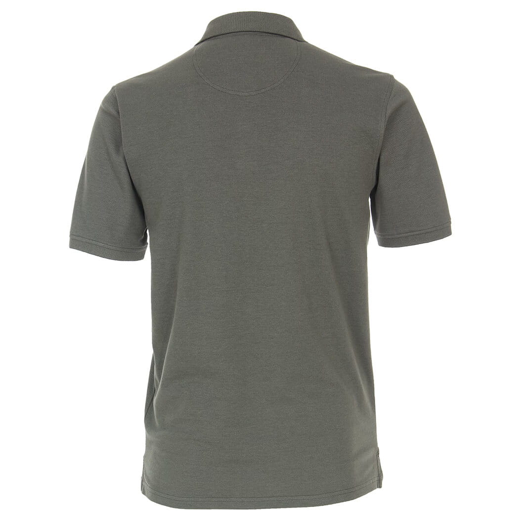 Duża męska koszulka polo z kołnierzykiem Casa Moda 4470-347 khaki