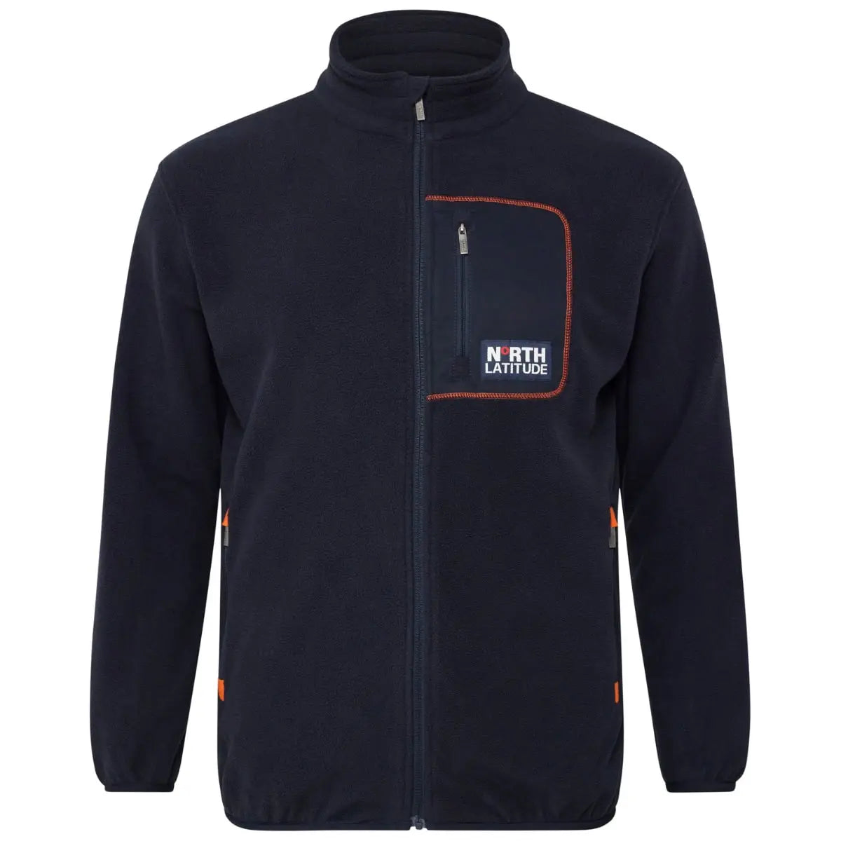 Duży męski polar bluza ze stójką North Latitude 53142-0581 granatowa