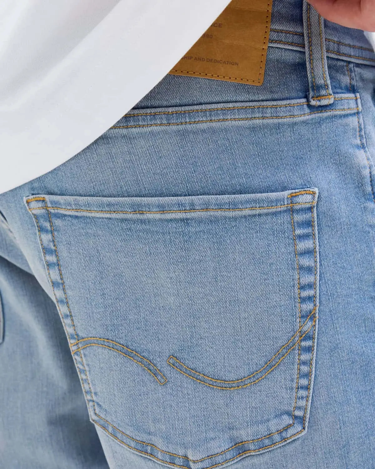 Duże męskie spodenki jeansowe Jack &amp; Jones 12294632 jasnoniebieskie
