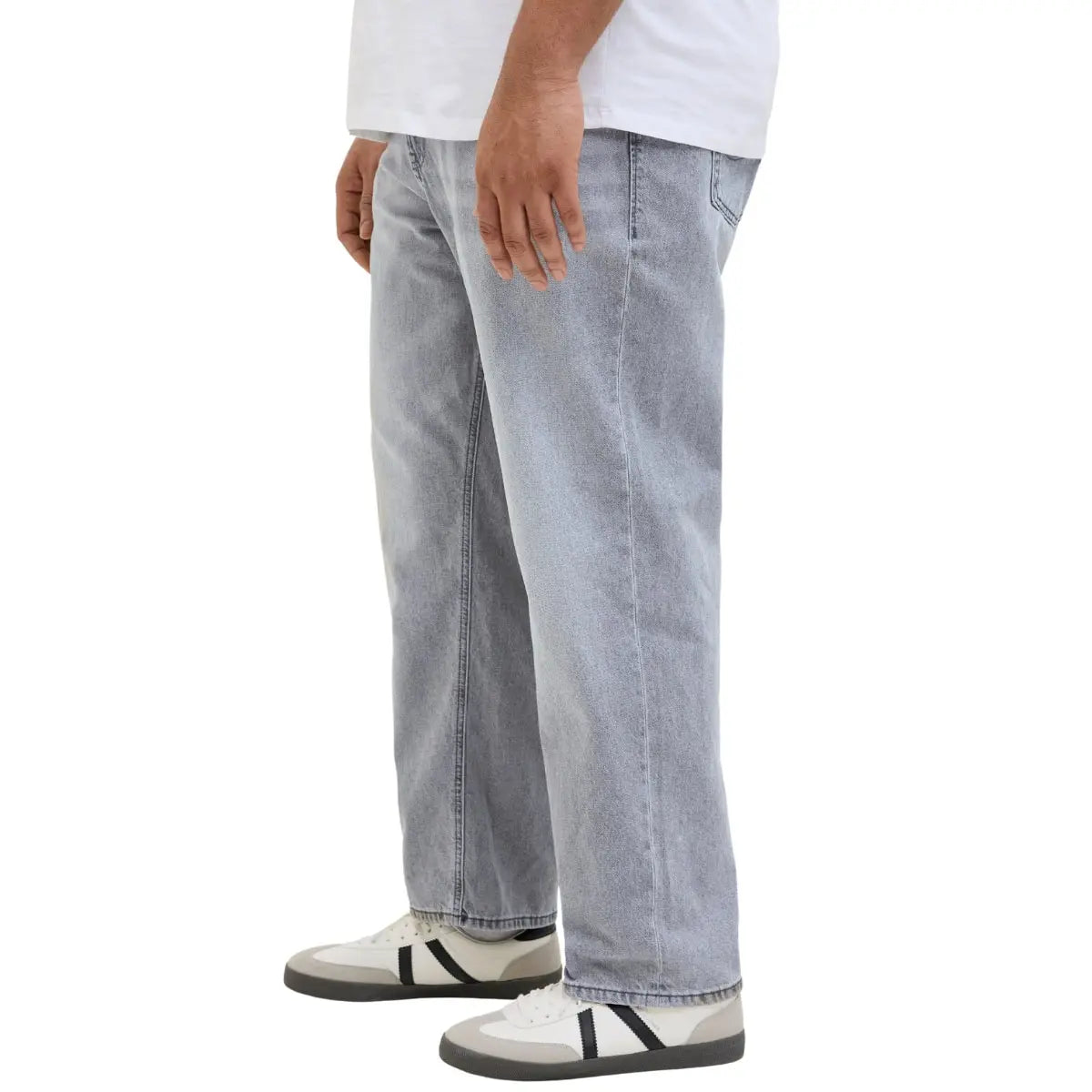 Duże męskie spodnie jeansowe Jack &amp; Jones 12267851 jasnoszare