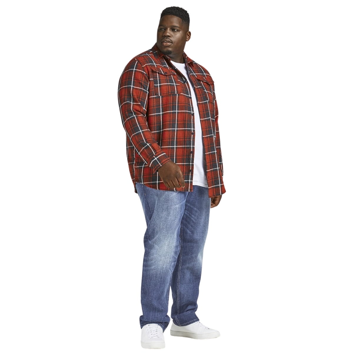 Duże męskie spodnie jeansowe Jack &amp; Jones 12188524 niebieskie