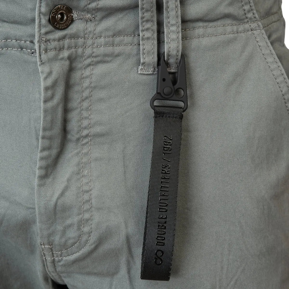 Duże męskie spodnie bojówki ze ściągaczem Double Urban Outfitters CCP-4066 szare