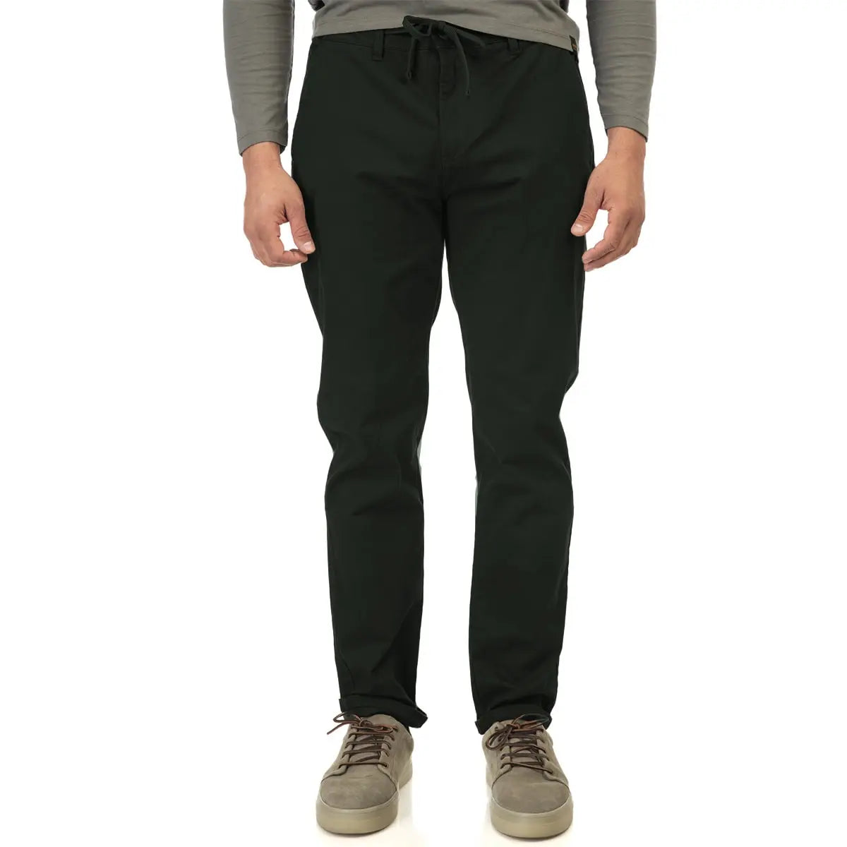 Duże męskie spodnie chinosy Double Urban Outfitters CP-4015 khaki