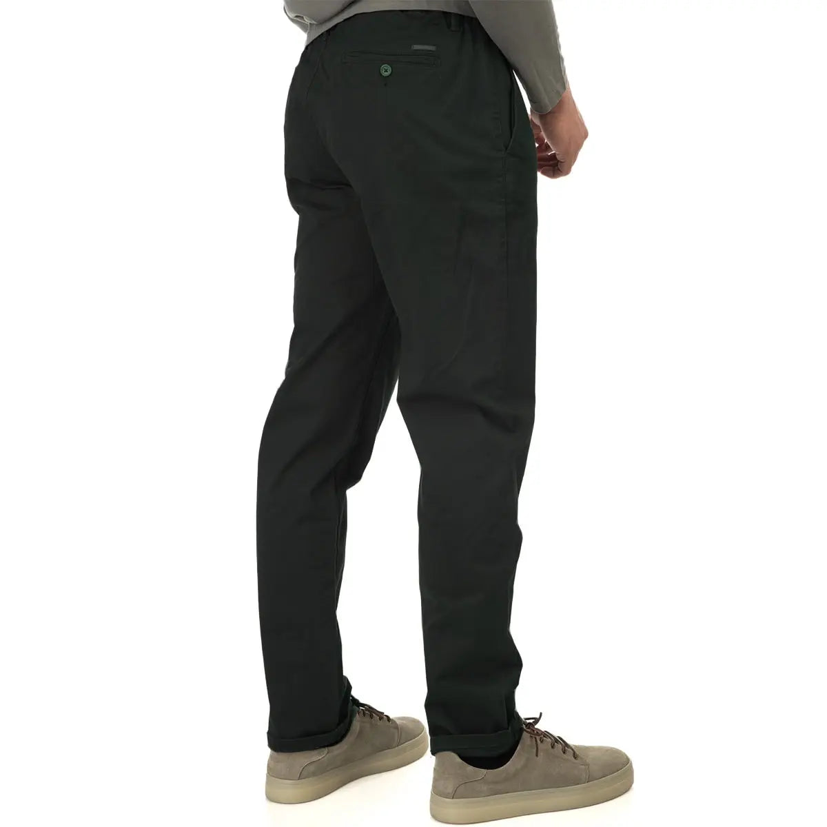 Duże męskie spodnie chinosy Double Urban Outfitters CP-4015 khaki