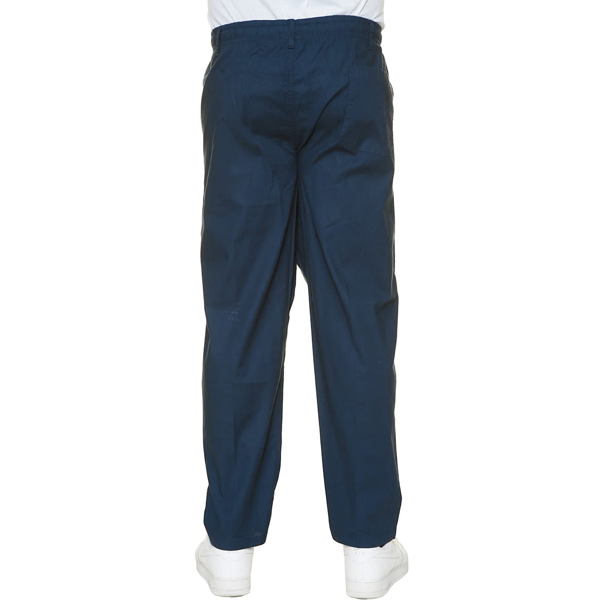 Duże męskie lniane spodnie Easy E2283-4093 ciemnoniebieskie