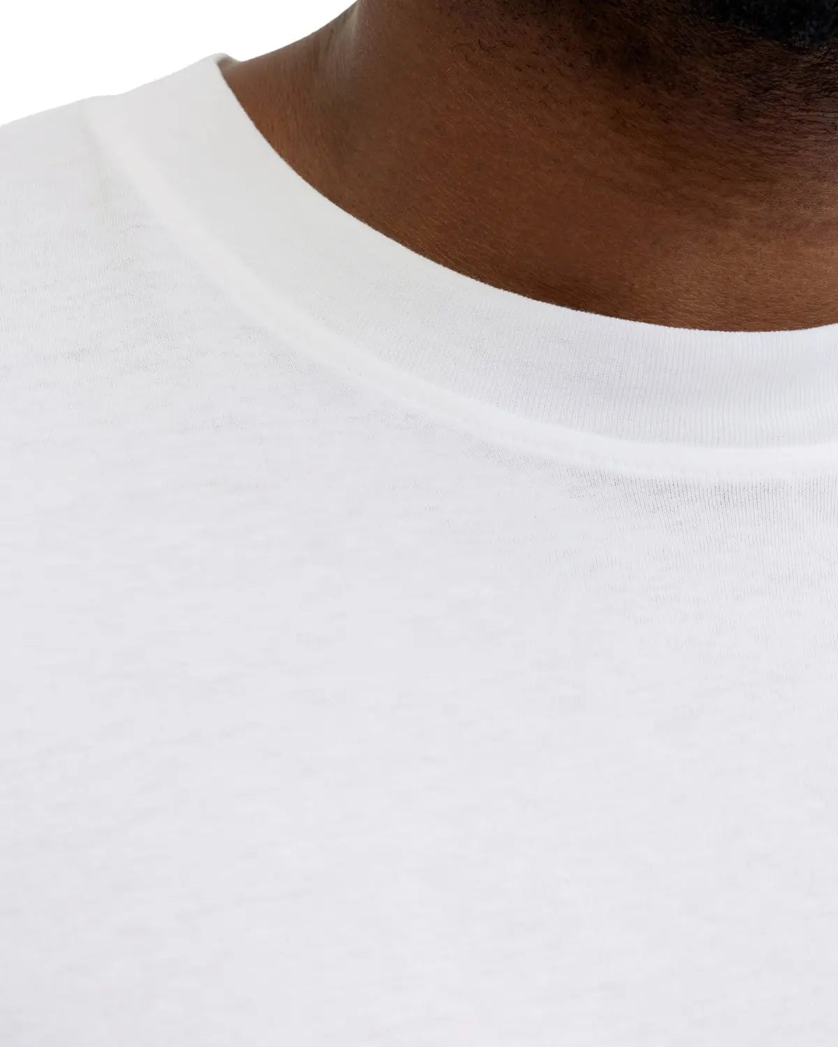 Duża męska koszulka krótki rękaw t-shirt z subtelnym napisem Jack &amp; Jones 12289681 biały