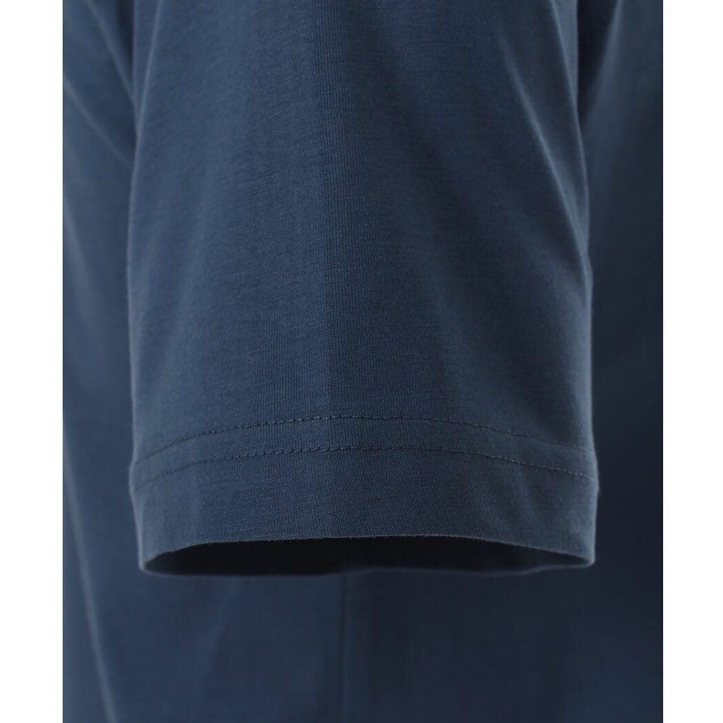 Duża męska koszulka gładka t-shirt Casa Moda 4200-125 ciemnoniebieski