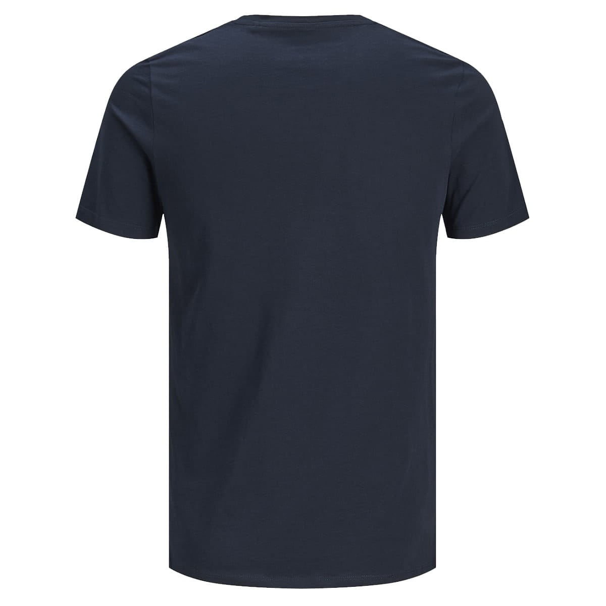 Duża męska koszulka z nadrukiem t-shirt z napisami Jack &amp; Jones 12158505 granatowy